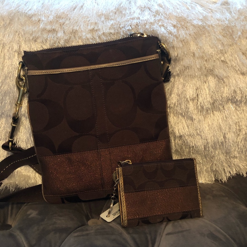 Coach crossbody bag & mini wallet